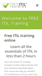 Mobile Screenshot of freeitiltraining.com